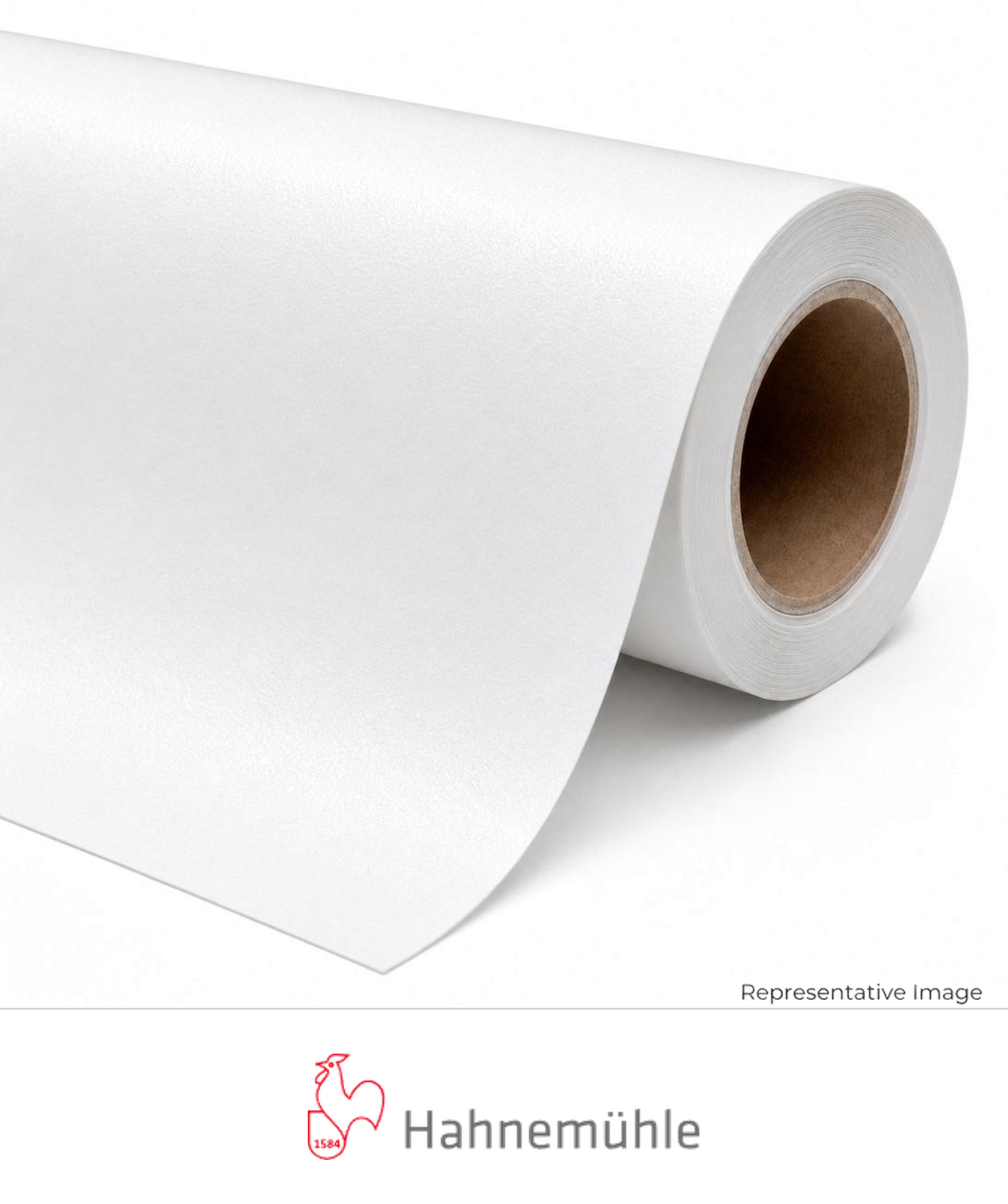 Roll of satin white photo paper