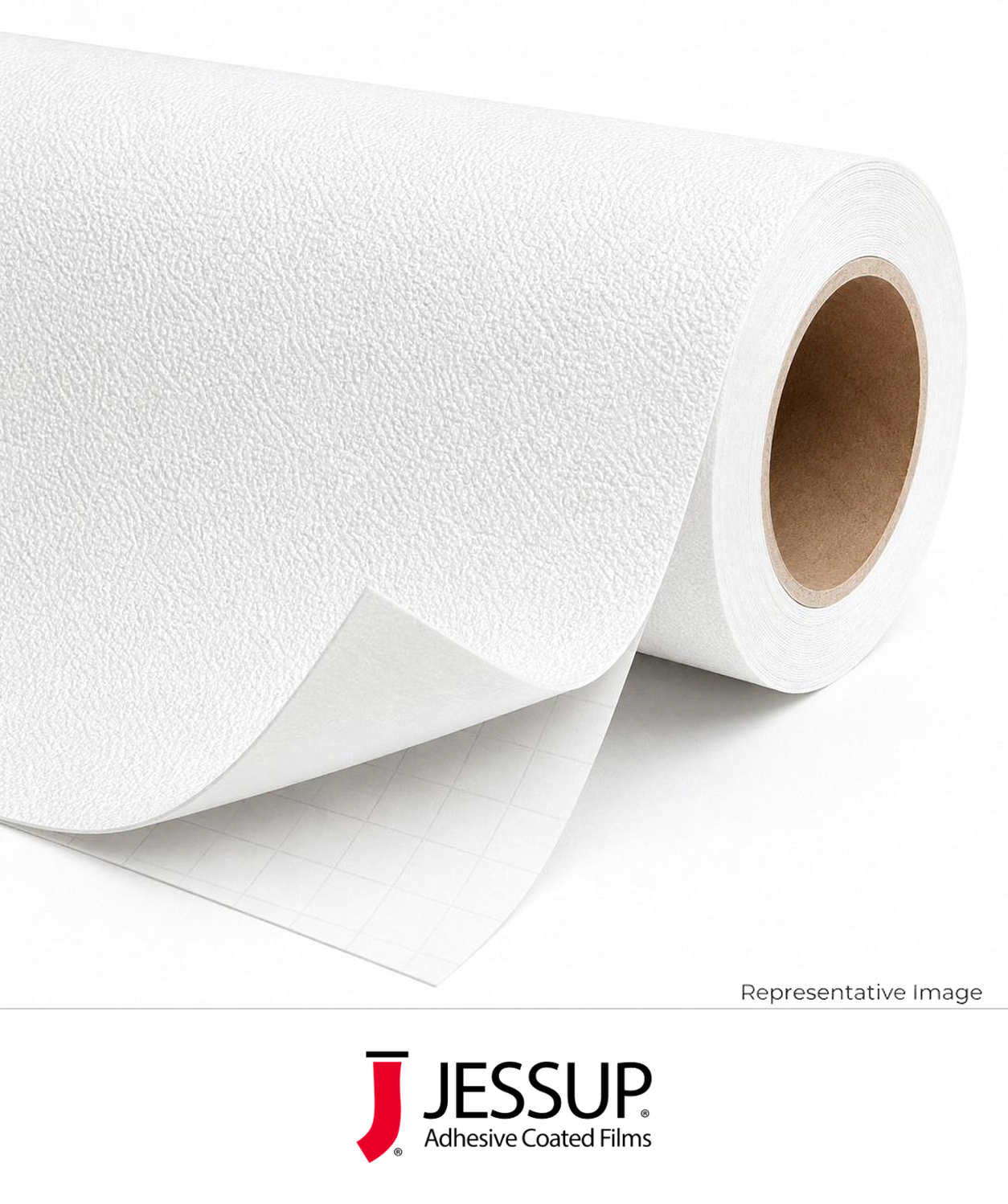 Roll of textured white adhesive-backed wall vinyl
