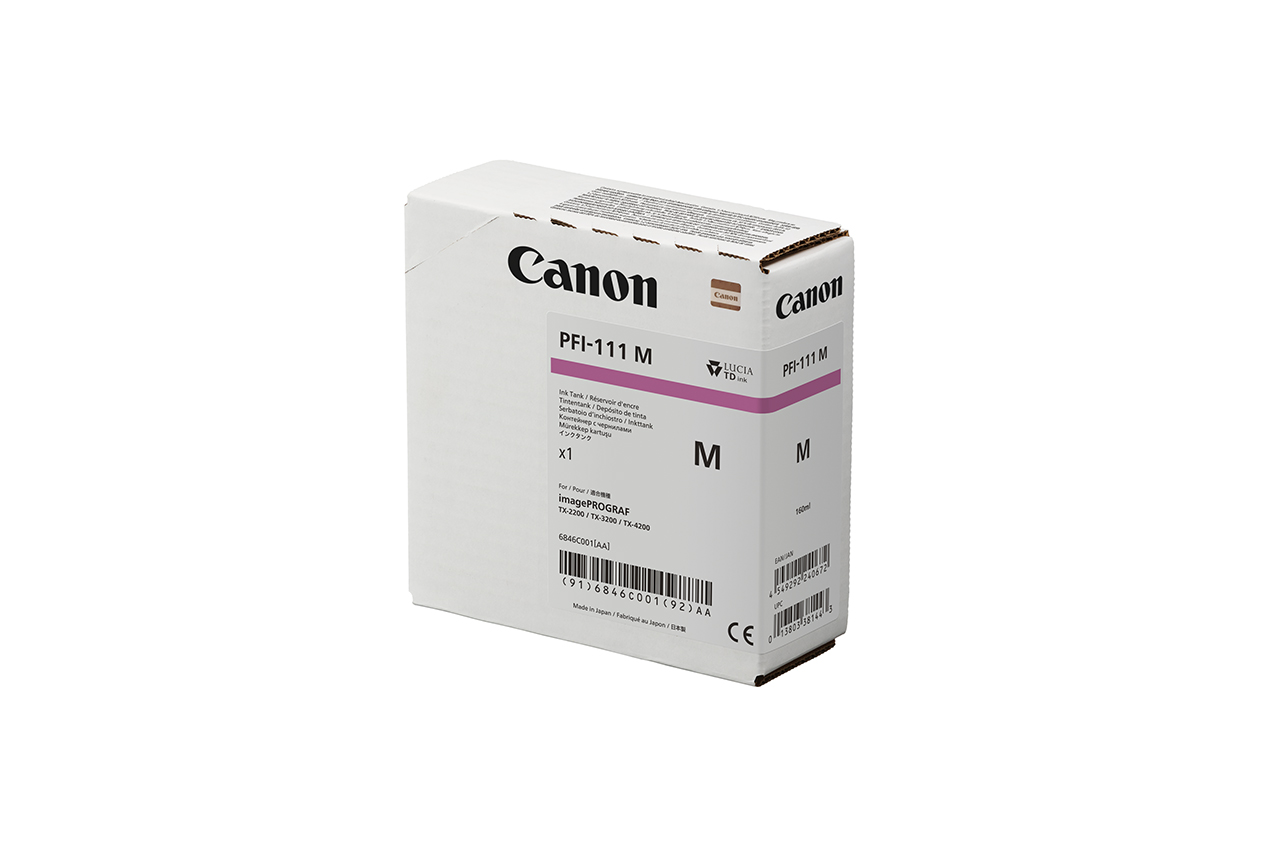 Canon Magenta Ink Cartridge — imagePROGRAF TX-3200/TX-3200MFP/TX-4200/TX-4200MFP (PFI-111/311/711)