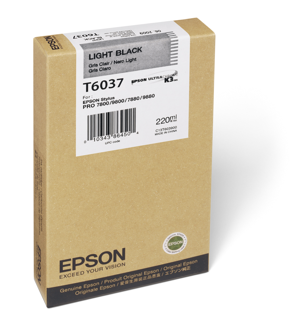 Epson UltraChrome K3 Light Black Ink Cartridge — Stylus Pro 7800/7880/9800/9880