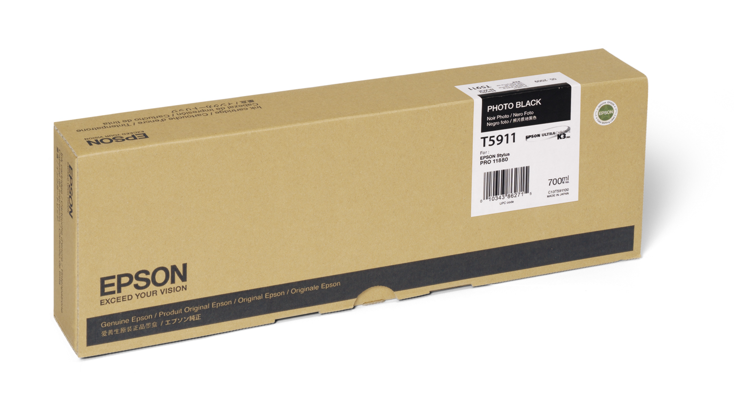 Epson UltraChrome K3 Photo Black Ink Cartridge — Stylus Pro 11880