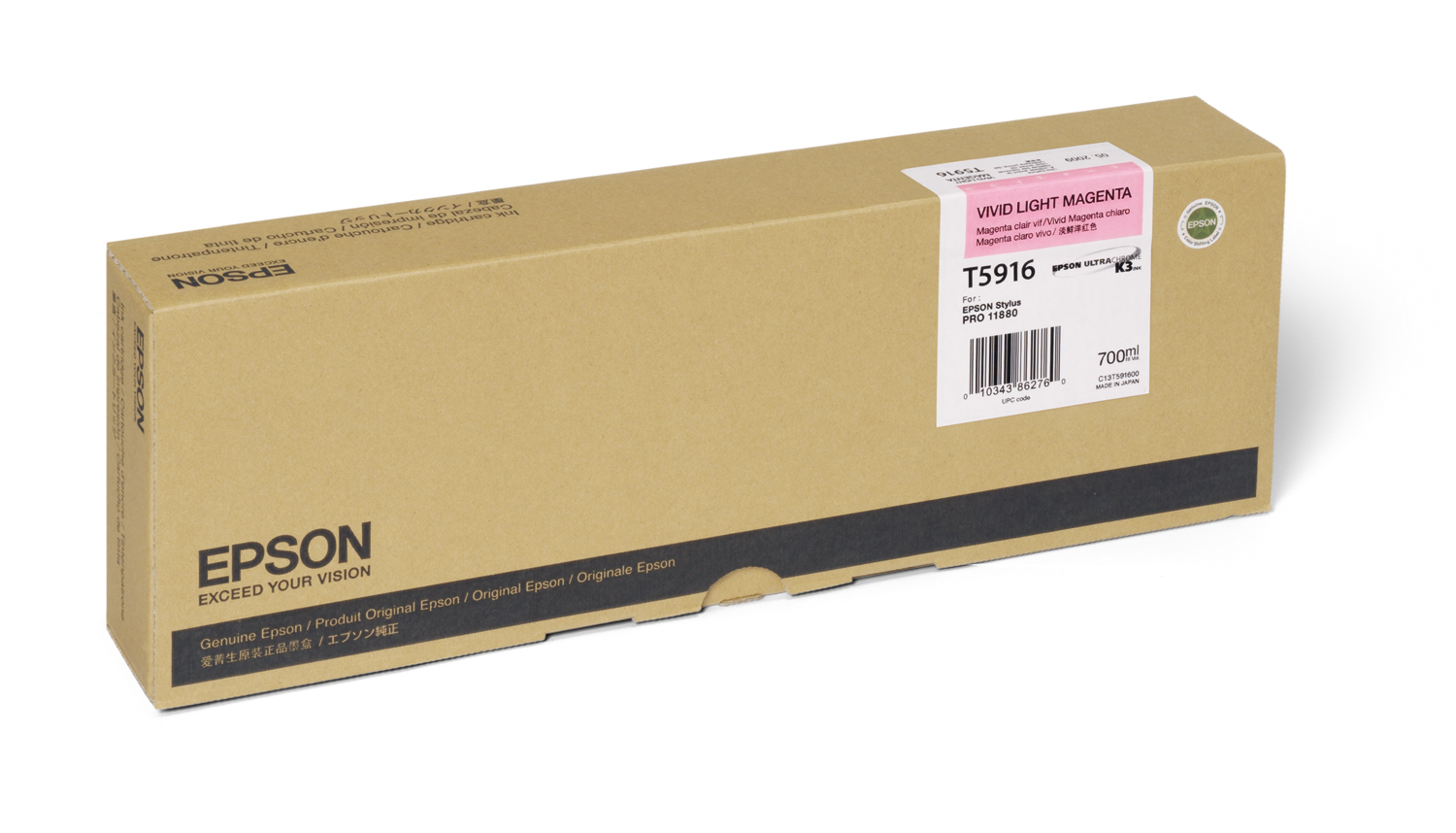 Epson UltraChrome K3 Vivid Light Magenta Ink Cartridge — Stylus Pro 11880