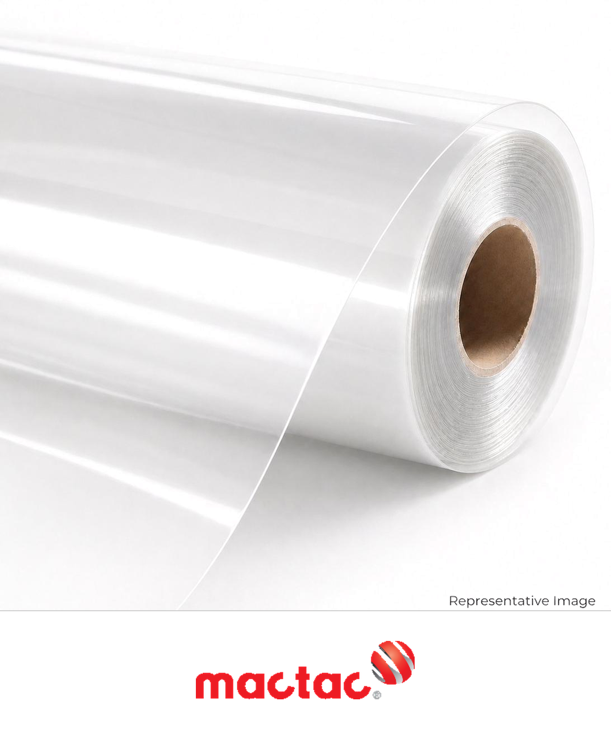 Roll of gloss clear print film