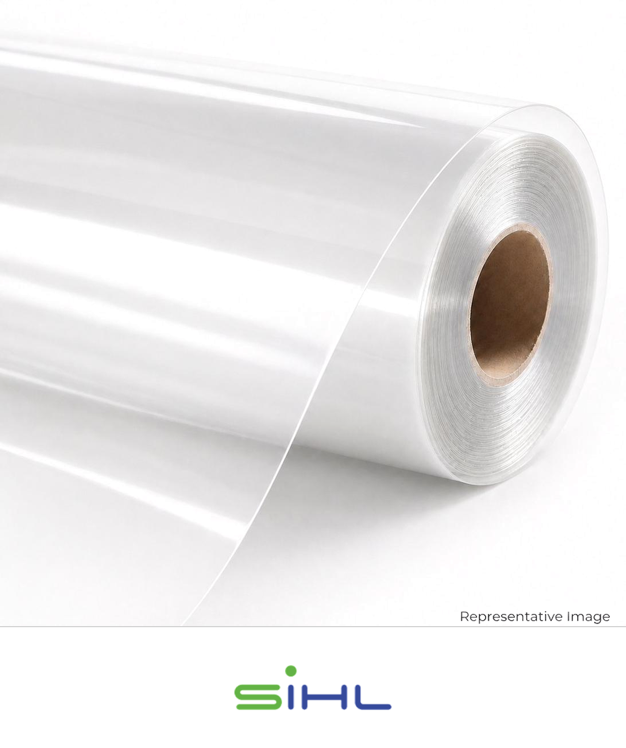 Roll of gloss clear print film
