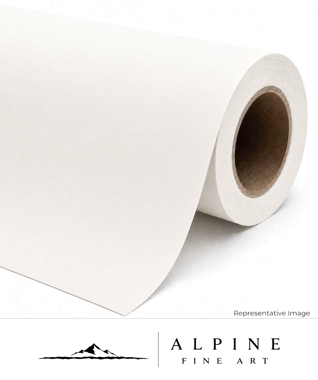 Roll of textured natural oba-free fine art paper