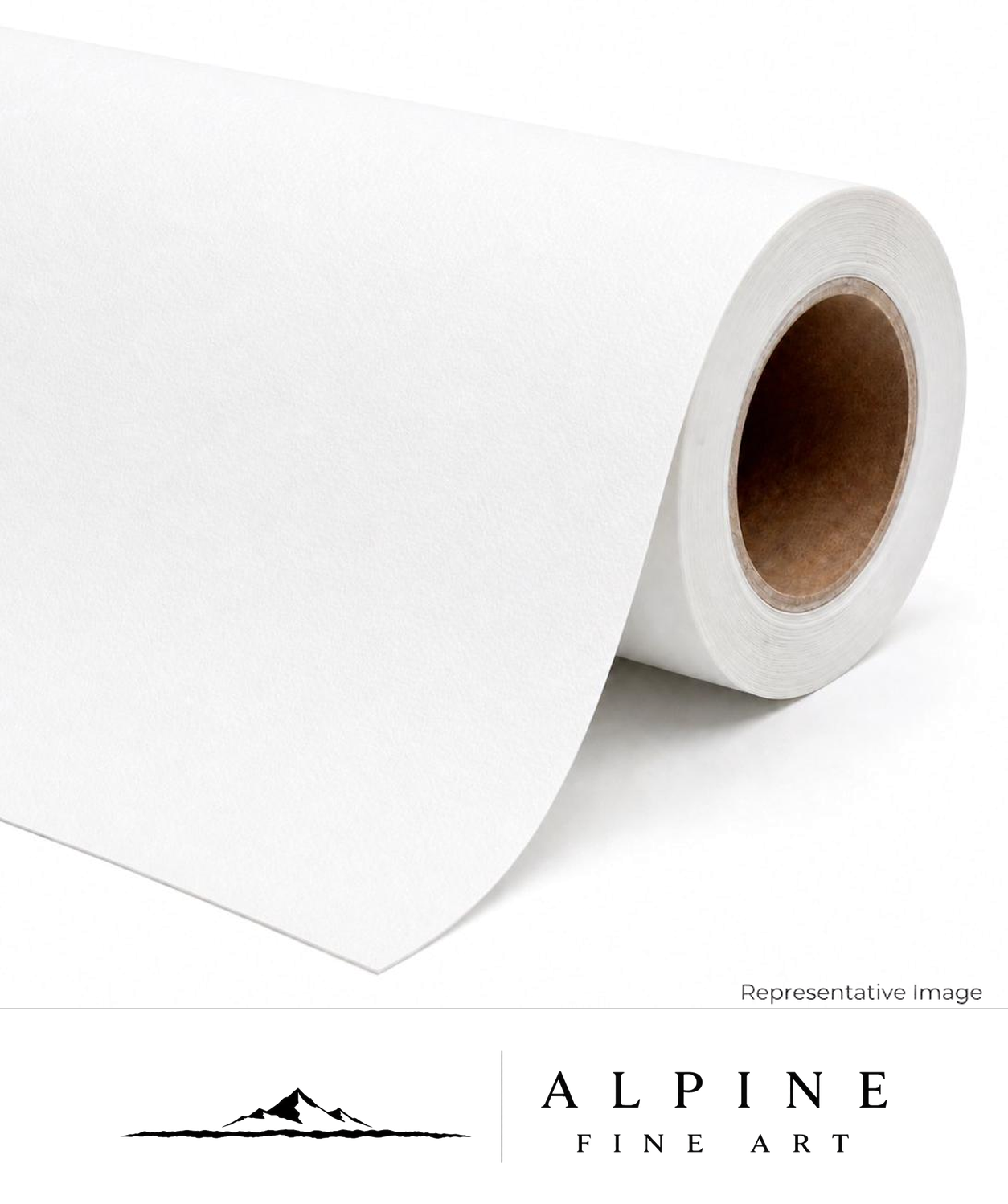 Roll of textured white fine art paper
