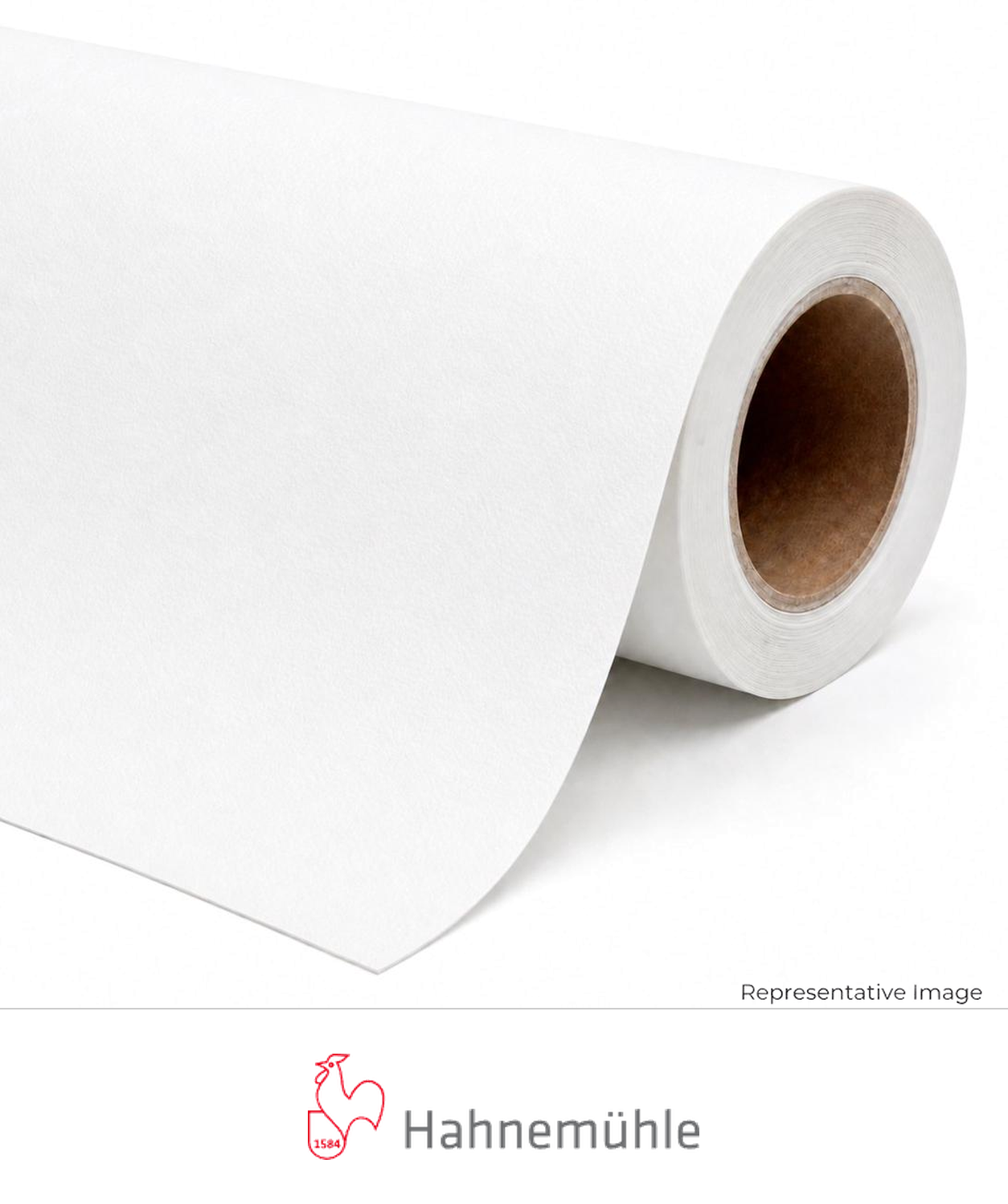 Roll of textured white fine art paper