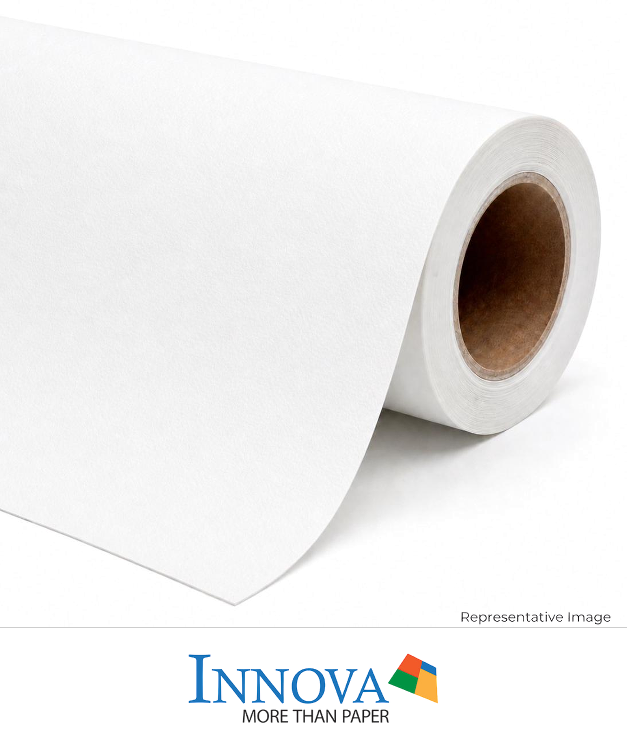 Roll of textured white fine art paper