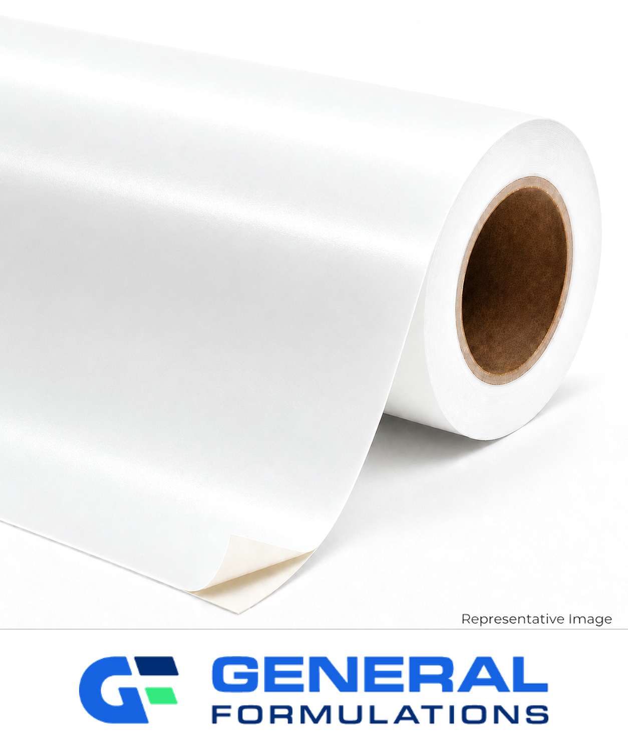 Roll of satin adhesive-backed paper